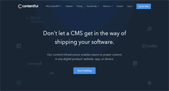 Desktop Screenshot of contentful.com